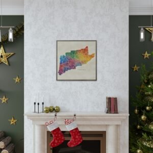 Tennessee Canvas Gallery Wraps &#8211; Tennessee Living Room Wall Decor Office Bedroom Home Canvas Art &#8211; Housewarming Gifts &#8211; TN New Home Gifts