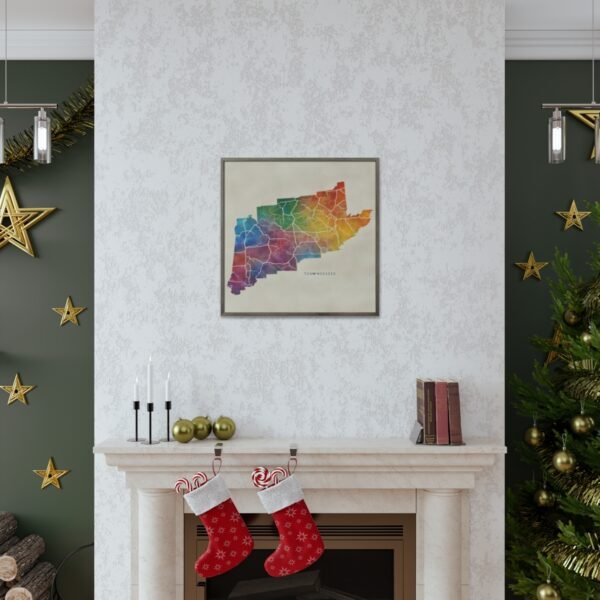 Tennessee Canvas Gallery Wraps &#8211; Tennessee Living Room Wall Decor Office Bedroom Home Canvas Art &#8211; Housewarming Gifts &#8211; TN New Home Gifts