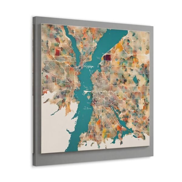 Washington Canvas Gallery Wraps &#8211; Washington Living Room Wall Decor Office Bedroom Home Canvas Art &#8211; Housewarming Gifts &#8211; WA New Home Gifts