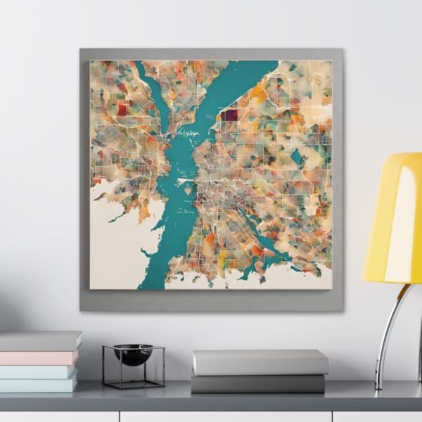 Washington Canvas Gallery Wraps &#8211; Washington Living Room Wall Decor Office Bedroom Home Canvas Art &#8211; Housewarming Gifts &#8211; WA New Home Gifts