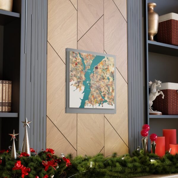 Washington Canvas Gallery Wraps &#8211; Washington Living Room Wall Decor Office Bedroom Home Canvas Art &#8211; Housewarming Gifts &#8211; WA New Home Gifts