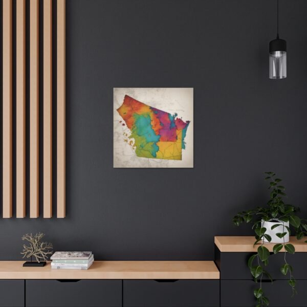 Washington Canvas Gallery Wraps &#8211; Washington Living Room Office Wall Decor Bedroom Home Canvas Art &#8211; Housewarming Gifts &#8211; WA New Home Gifts