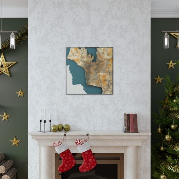 Washington Canvas Gallery Wraps &#8211; Washington Living Room Bedroom Office Wall Decor Home Canvas Art &#8211; Housewarming Gifts &#8211; WA New Home Gifts