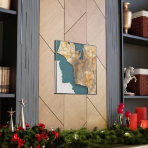 Washington Canvas Gallery Wraps &#8211; Washington Living Room Bedroom Office Wall Decor Home Canvas Art &#8211; Housewarming Gifts &#8211; WA New Home Gifts