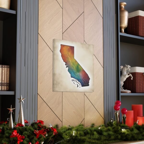 California Canvas Gallery Wraps &#8211; California Home Office Living Room Bedroom Wall Decor Canvas Art &#8211; Housewarming Gifts &#8211; CA New Home Gifts
