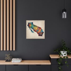 California Canvas Gallery Wraps &#8211; California Living Room Home Office Bedroom Wall Decor Canvas Art &#8211; Housewarming Gifts &#8211; CA New Home Gifts