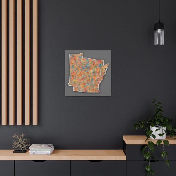 Arkansas Canvas Gallery Wraps &#8211; Arkansas Office Home Bedroom Living Room Wall Decor Canvas Art &#8211; Housewarming Gifts &#8211; AR New Home Gifts