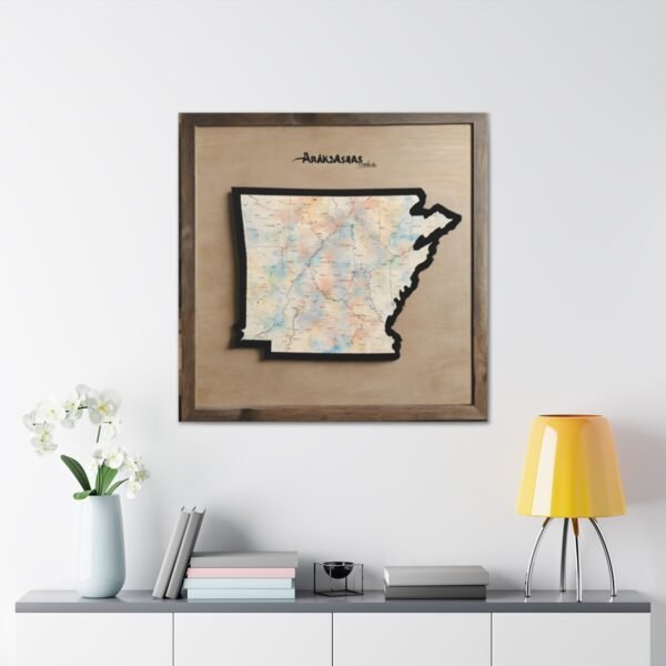 Arkansas Canvas Gallery Wraps &#8211; Arkansas Bedroom Home Office Living Room Wall Decor Canvas Art &#8211; Housewarming Gifts &#8211; AR New Home Gifts