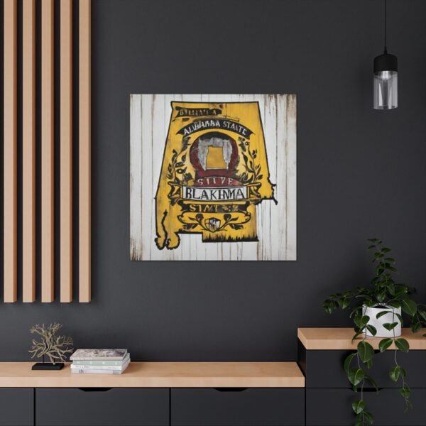 Alabama Canvas Gallery Wraps &#8211; Alabara Home Office Bedroom Living Room Wall Decor Canvas Art &#8211; Housewarming Gifts &#8211; AL New Home Gifts