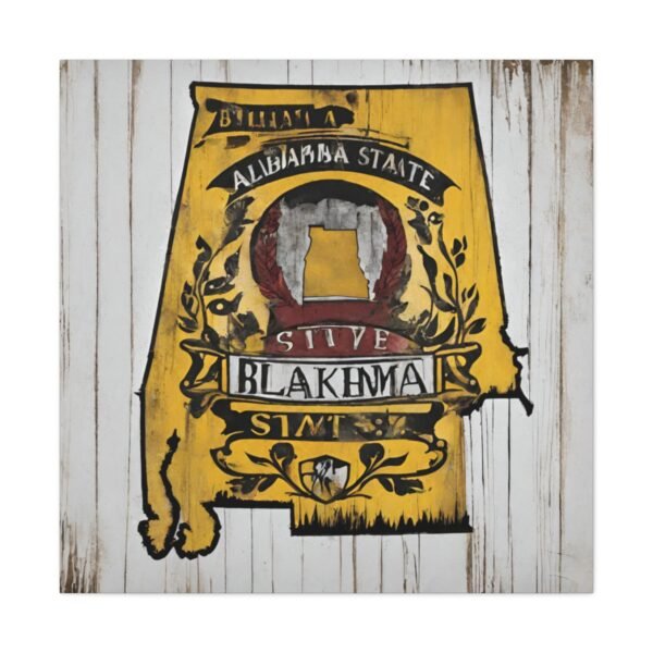 Alabama Canvas Gallery Wraps &#8211; Alabara Home Office Bedroom Living Room Wall Decor Canvas Art &#8211; Housewarming Gifts &#8211; AL New Home Gifts