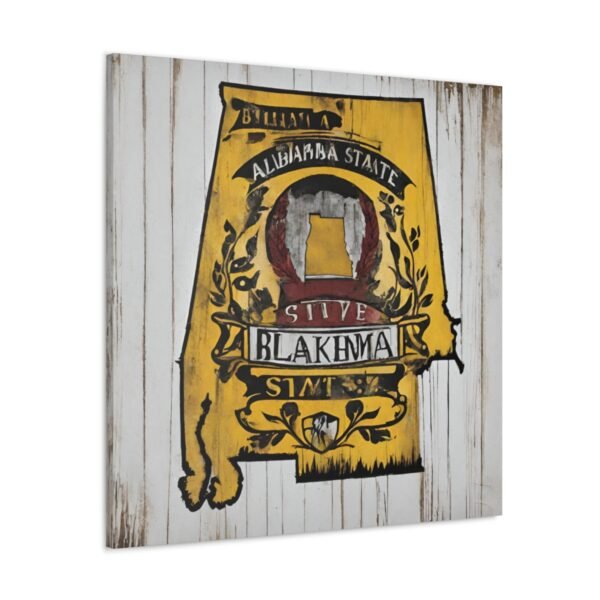Alabama Canvas Gallery Wraps &#8211; Alabara Home Office Bedroom Living Room Wall Decor Canvas Art &#8211; Housewarming Gifts &#8211; AL New Home Gifts