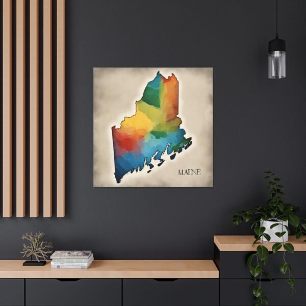 Maine Canvas Gallery Wraps &#8211; Maine Bedroom Office Living Room Home Wall Decor Canvas Art &#8211; Housewarming Gifts &#8211; ME New Home Gifts