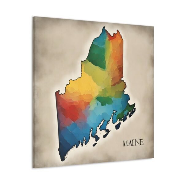 Maine Canvas Gallery Wraps &#8211; Maine Bedroom Office Living Room Home Wall Decor Canvas Art &#8211; Housewarming Gifts &#8211; ME New Home Gifts