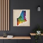 Maine Canvas Gallery Wraps &#8211; Maine Bedroom Office Living Room Home Wall Decor Canvas Art &#8211; Housewarming Gifts &#8211; ME New Home Gifts