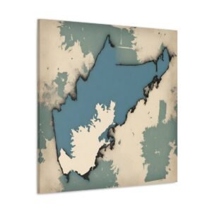 Maine Canvas Gallery Wraps &#8211; Maine Bedroom Office Home Living Room Wall Decor Canvas Art &#8211; Housewarming Gifts &#8211; ME New Home Gifts
