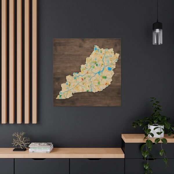 Kentucky Canvas Gallery Wraps &#8211; Kentucky Bedroom Home Office Living Room Wall Decor Canvas Art &#8211; Housewarming Gifts &#8211; KY New Home Gifts