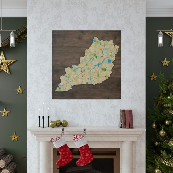 Kentucky Canvas Gallery Wraps &#8211; Kentucky Bedroom Home Office Living Room Wall Decor Canvas Art &#8211; Housewarming Gifts &#8211; KY New Home Gifts