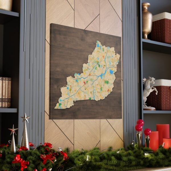 Kentucky Canvas Gallery Wraps &#8211; Kentucky Bedroom Home Office Living Room Wall Decor Canvas Art &#8211; Housewarming Gifts &#8211; KY New Home Gifts