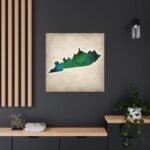 Kentucky Canvas Gallery Wraps &#8211; Kentucky Home Office Bedroom Living Room Wall Decor Canvas Art &#8211; Housewarming Gifts &#8211; KY New Home Gifts