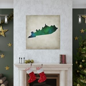 Kentucky Canvas Gallery Wraps &#8211; Kentucky Living Room Home Office Bedroom Wall Decor Canvas Art &#8211; Housewarming Gifts &#8211; KY New Home Gifts