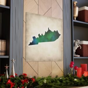 Kentucky Canvas Gallery Wraps &#8211; Kentucky Living Room Home Office Bedroom Wall Decor Canvas Art &#8211; Housewarming Gifts &#8211; KY New Home Gifts