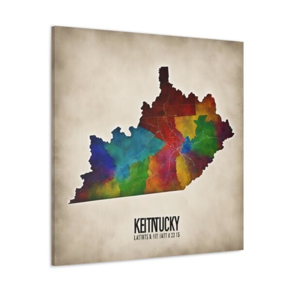 Kentucky Canvas Gallery Wraps &#8211; Kentucky Home Bedroom Living Room Office Wall Decor Canvas Art &#8211; Housewarming Gifts &#8211; KY New Home Gifts