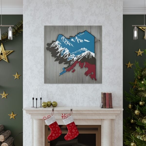 Alaska Canvas Gallery Wraps &#8211; Alaska Living Room Bedroom Office Home Wall Decor Canvas Art &#8211; Housewarming Gifts &#8211; AK New Home Gifts