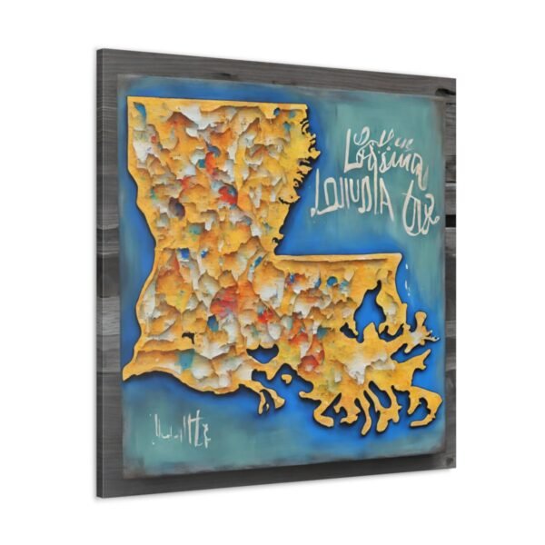 Louisiana Canvas Gallery Wraps &#8211; Louisiana Home Bedroom Office Living Room Wall Decor Canvas Art &#8211; Housewarming Gifts &#8211; LA New Home Gifts