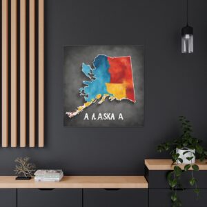 Alaska Canvas Gallery Wraps &#8211; Alaska Living Room Bedroom Office Home Wall Decor Canvas Art &#8211; Housewarming Gifts &#8211; AK New Home Gifts