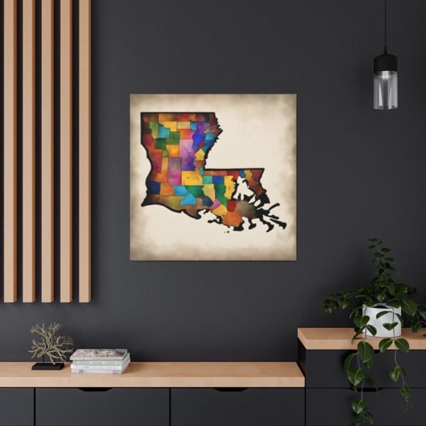Louisiana Canvas Gallery Wraps &#8211; Louisiana Home Office Bedroom Living Room Wall Decor Canvas Art &#8211; Housewarming Gifts &#8211; LA New Home Gifts