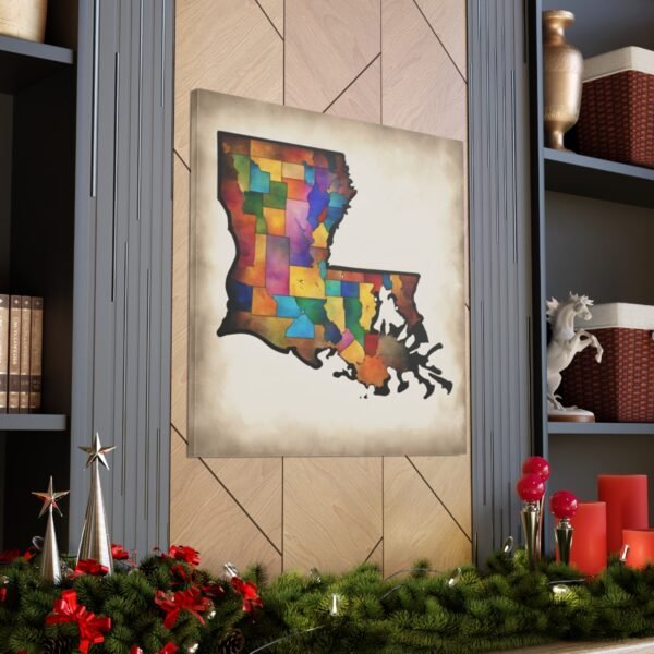 Louisiana Canvas Gallery Wraps &#8211; Louisiana Home Office Bedroom Living Room Wall Decor Canvas Art &#8211; Housewarming Gifts &#8211; LA New Home Gifts