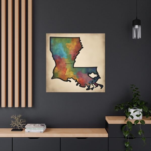 Louisiana Canvas Gallery Wraps &#8211; Louisiana Home Bedroom Living Room Office Wall Decor Canvas Art &#8211; Housewarming Gifts &#8211; LA New Home Gifts