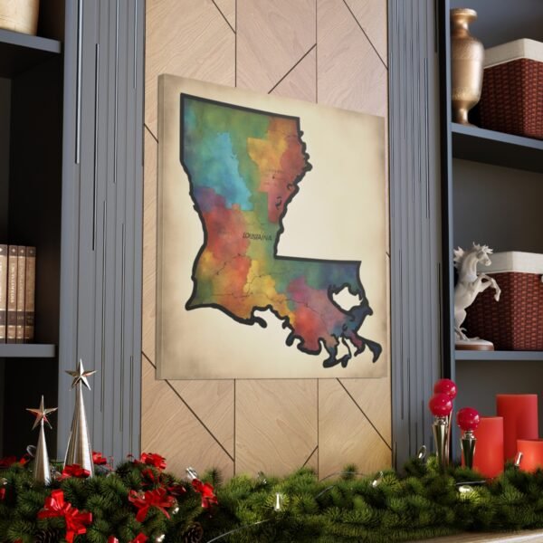 Louisiana Canvas Gallery Wraps &#8211; Louisiana Home Bedroom Living Room Office Wall Decor Canvas Art &#8211; Housewarming Gifts &#8211; LA New Home Gifts