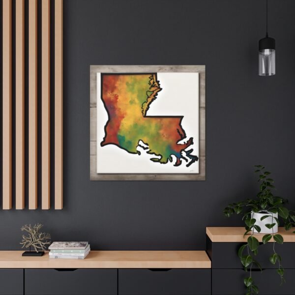 Louisiana Canvas Gallery Wraps &#8211; Louisiana Bedroom Living Room Home Office Wall Decor Canvas Art &#8211; Housewarming Gifts &#8211; LA New Home Gifts