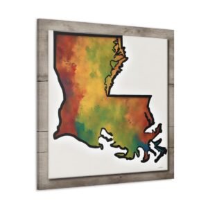 Louisiana Canvas Gallery Wraps &#8211; Louisiana Bedroom Living Room Home Office Wall Decor Canvas Art &#8211; Housewarming Gifts &#8211; LA New Home Gifts