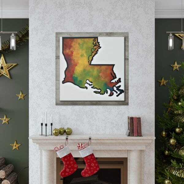 Louisiana Canvas Gallery Wraps &#8211; Louisiana Bedroom Living Room Home Office Wall Decor Canvas Art &#8211; Housewarming Gifts &#8211; LA New Home Gifts