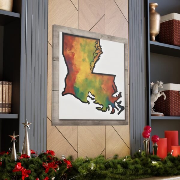 Louisiana Canvas Gallery Wraps &#8211; Louisiana Bedroom Living Room Home Office Wall Decor Canvas Art &#8211; Housewarming Gifts &#8211; LA New Home Gifts
