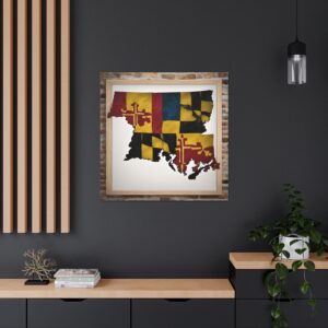 Maryland Canvas Gallery Wraps &#8211; Maryland Living Room Bedroom Office Wall Decor Canvas Art &#8211; Housewarming Gifts &#8211; MD New Home Gifts