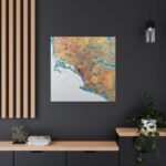 Massachusetts Canvas Gallery Wraps &#8211; Massachusetts Office Living Room Home Wall Decor Canvas Art &#8211; Housewarming Gifts &#8211; MA New Home Gifts