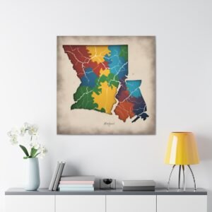 Maryland Canvas Gallery Wraps &#8211; Maryland Bedroom Living Room Home Office Wall Decor Canvas Art &#8211; Housewarming Gifts &#8211; MD New Home Gifts