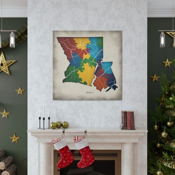 Maryland Canvas Gallery Wraps &#8211; Maryland Bedroom Living Room Home Office Wall Decor Canvas Art &#8211; Housewarming Gifts &#8211; MD New Home Gifts