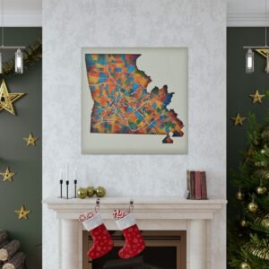 Pennsylvania Canvas Gallery Wraps &#8211; Pennsylvania Bedroom Office Living Room Wall Decor Home Canvas Art &#8211; Housewarming Gifts &#8211; PA Home Gifts
