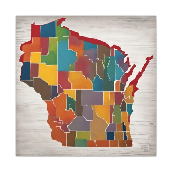 Wisconsin Canvas Gallery Wraps &#8211; Wisconsin Office Living Room Bedroom Wall Decor Home Canvas Art &#8211; Housewarming Gifts &#8211; WI New Home Gifts