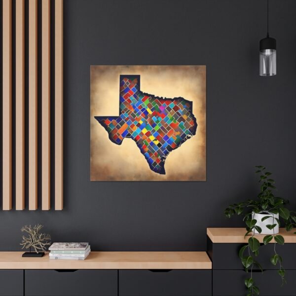 Texas Canvas Gallery Wraps &#8211; Texas Office Bedroom Living Room Wall Decor Home Bedroom Canvas Art &#8211; Housewarming Gifts &#8211; TX New Home Gifts