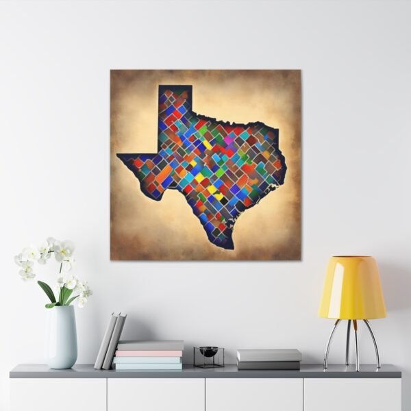 Texas Canvas Gallery Wraps &#8211; Texas Office Bedroom Living Room Wall Decor Home Bedroom Canvas Art &#8211; Housewarming Gifts &#8211; TX New Home Gifts