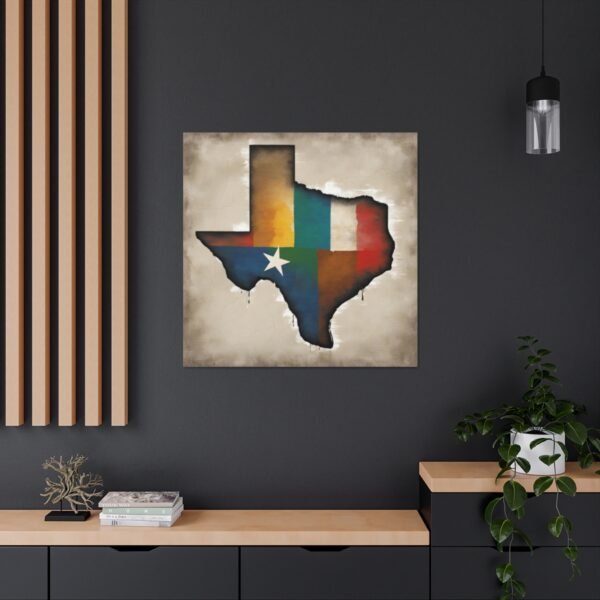 Texas Canvas Gallery Wraps &#8211; Texas Office Living Room Wall Decor Bedroom Home Canvas Art &#8211; Housewarming Gifts &#8211; TX New Home Gifts