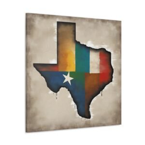Texas Canvas Gallery Wraps &#8211; Texas Office Living Room Wall Decor Bedroom Home Canvas Art &#8211; Housewarming Gifts &#8211; TX New Home Gifts
