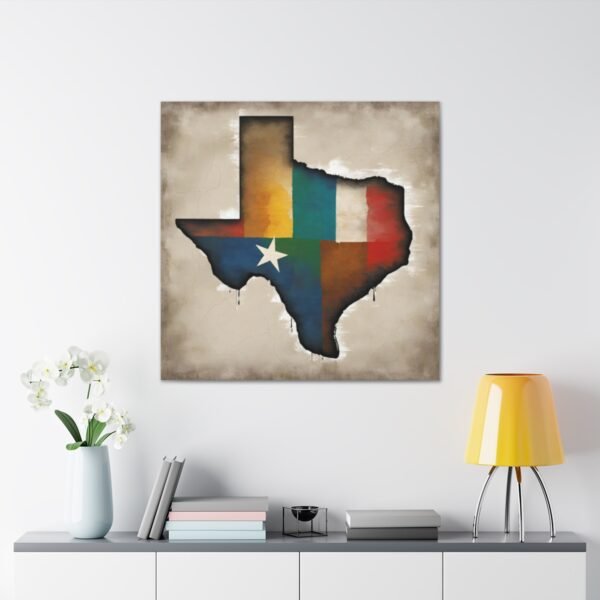 Texas Canvas Gallery Wraps &#8211; Texas Office Living Room Wall Decor Bedroom Home Canvas Art &#8211; Housewarming Gifts &#8211; TX New Home Gifts