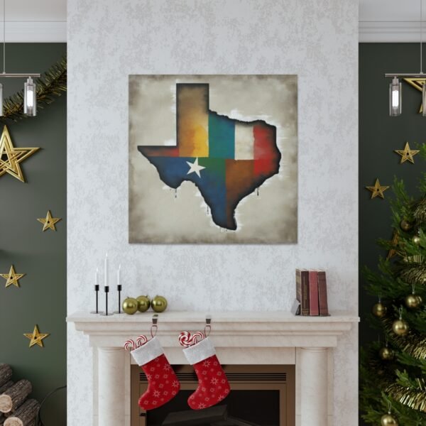 Texas Canvas Gallery Wraps &#8211; Texas Office Living Room Wall Decor Bedroom Home Canvas Art &#8211; Housewarming Gifts &#8211; TX New Home Gifts