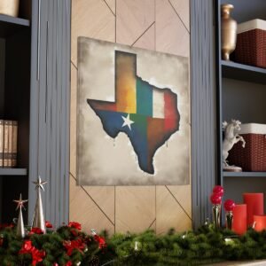 Texas Canvas Gallery Wraps &#8211; Texas Office Living Room Wall Decor Bedroom Home Canvas Art &#8211; Housewarming Gifts &#8211; TX New Home Gifts